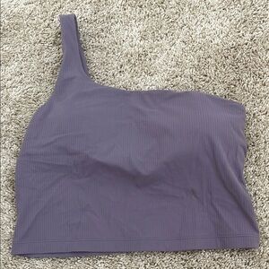 Lululemon One-Shoulder lavender sport top